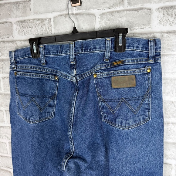 Wrangler George Strait Western Dark Wash Denim Cowboy Cut Jeans Mens 38 x 38 - Picture 4 of 11